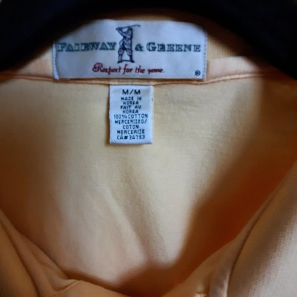 Men's Oak Hill Country Club Fairway & Greene Oversized Cotton Polo Shirt Size M - Picture 5 of 5